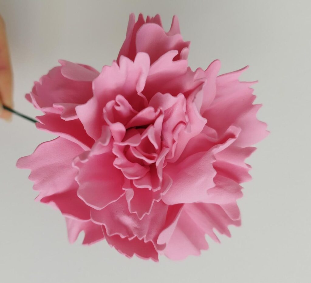 pivoine fait main en Foamiran, création artisanale, décoration intérieur